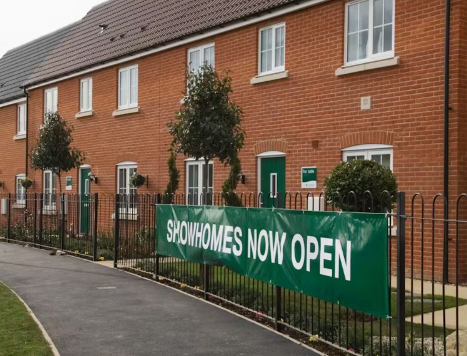 row of show homes