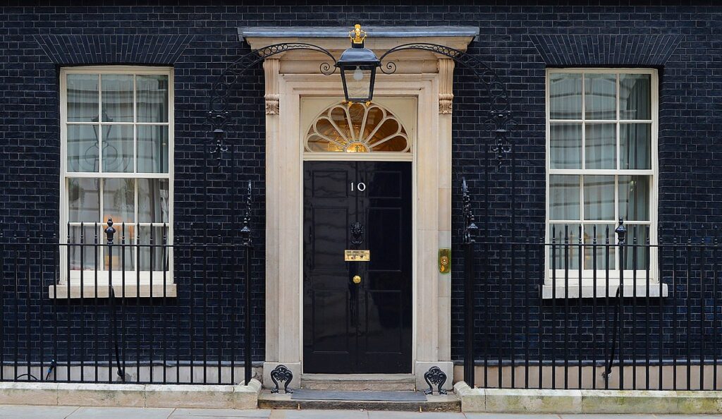 Number 10 Downing Street, home of the Prime Minister