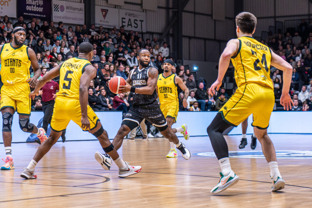 basketball player holding the ball